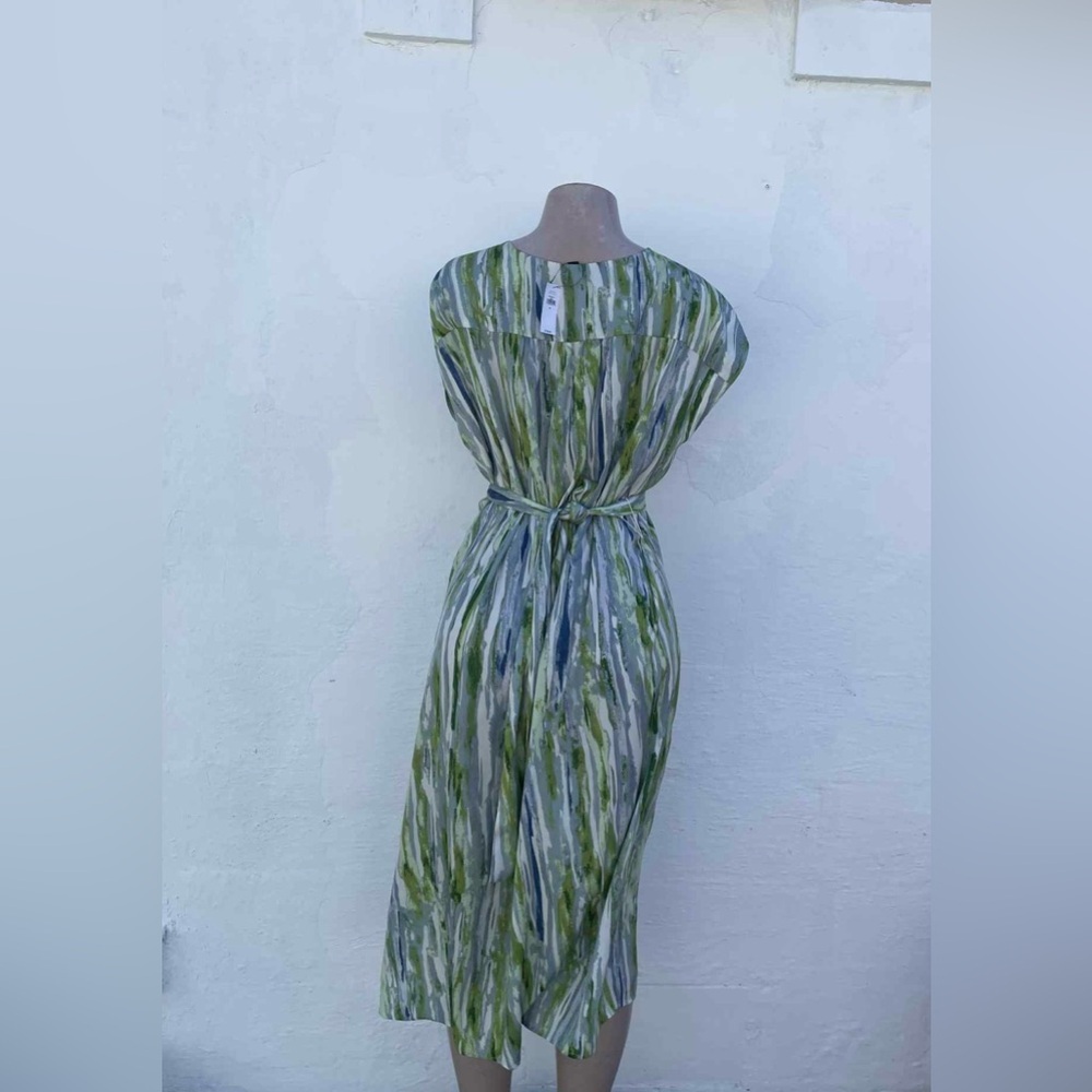 Banana Republic Green and White Midi Dress - Picture 3 of 7